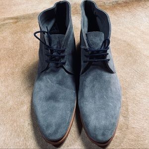 John Lobb Ferris Suede Chukka Boots, Gray